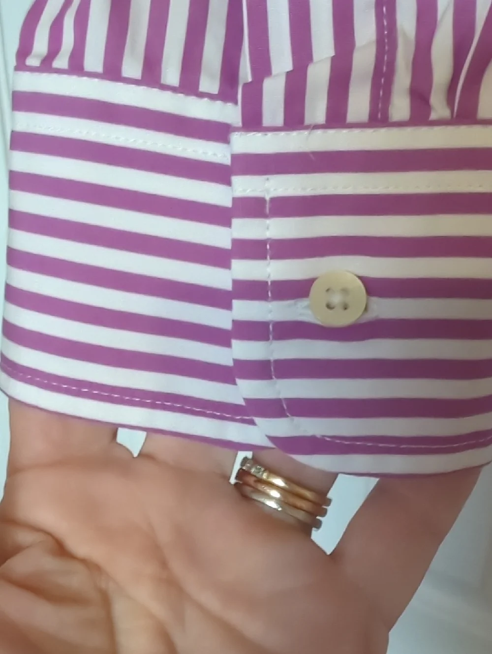 Lauren Ralph Lauren Bottondown Blouse Purple XL - Picture 3 of 7